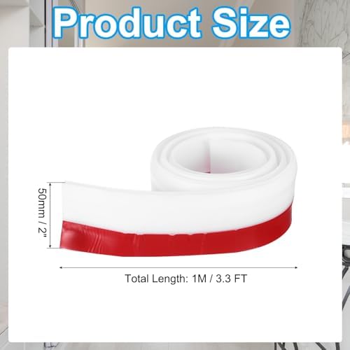 PATIKIL Door Draft Stopper 33FT Silicone Under Door Strip Weather Stripping Seal Adhesive