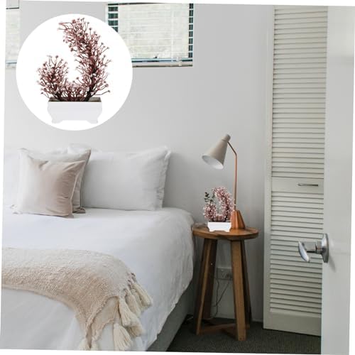 Cabilock Artificial Bonsai for Home Lifelike Potted Plant Desk Decor Office Greenery No Watering Needed