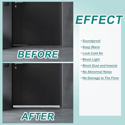 Uxcell Door Sweep 12 x 40 White 1 Pcs