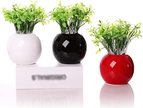 Grey Artificial Plants in Ceramic Pots for Home Decor