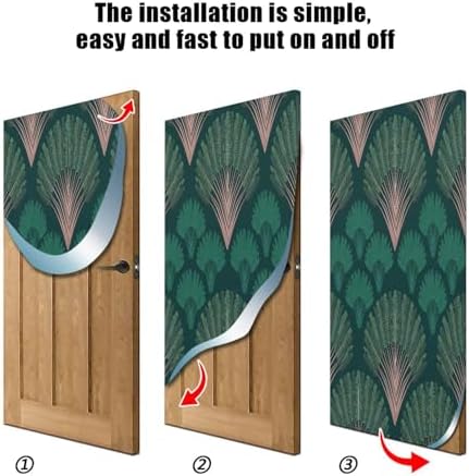 Susiyo Vintage Green Fan Halloween Door Cover