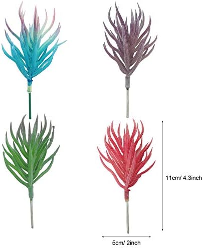 Cayway 21PCS Multicolor Plastic Succulent Plants 3 Styles Indoor Outdoor Decor