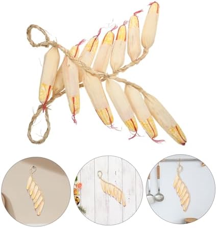 2Pcs Realistic Hanging Fake Corn Skewers Decor for Home Kitchen Garden Wall Ornament