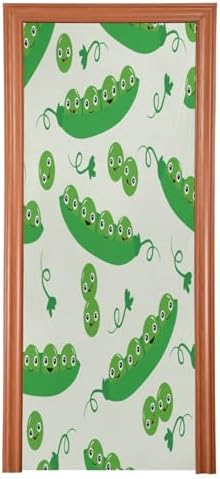 Susiyo Kawaii Peas Green Halloween Door Cover