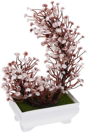 Cabilock Artificial Bonsai for Home Lifelike Potted Plant Desk Decor Office Greenery No Watering Needed