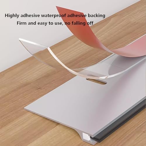 Hailm 2 Pack Door Draft Stopper Aluminum Bottom Seal