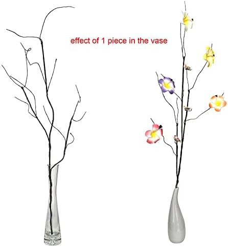 Pursuestar 6Pcs 75cm Artificial Willow Branches with Bendable Wires for DIY Crafting