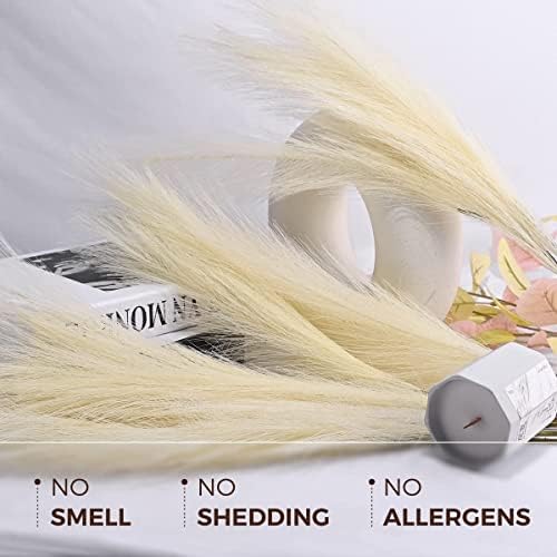 U-LIAN 12PCS Faux Pampas Grass 24 Inch Home Decor