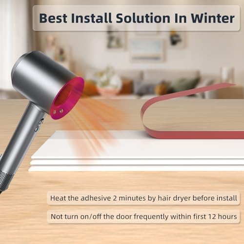 78 Inch Door Draft Stopper with Strong Adhesive