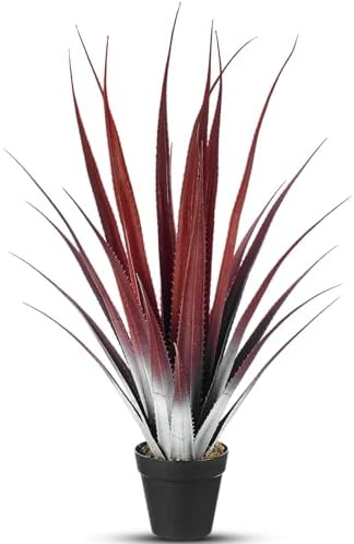 Giegxin 26 Inch Realistic Red Artificial Aloe Vera Plant