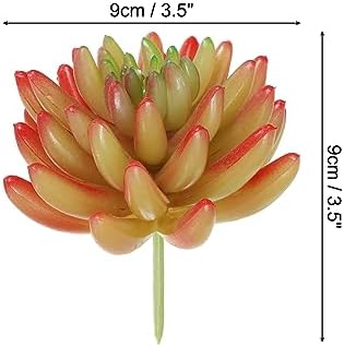 PATIKIL Red Artificial Succulent Plants Unpotted