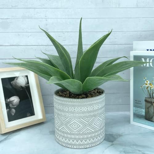 Hisow Artificial Aloe Plant 138 Inch Potted Succulent