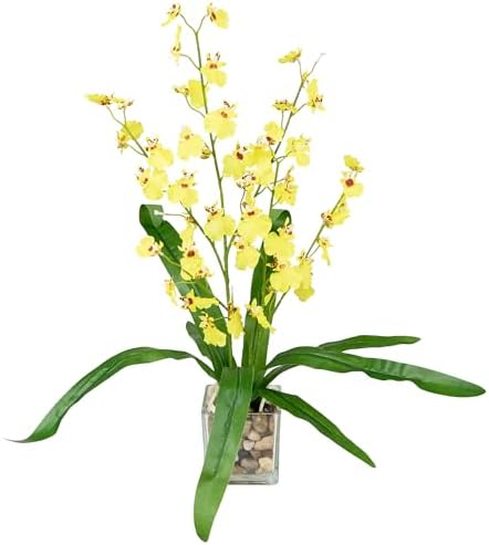 Northlight 235 Inch Yellow Artificial Oncidium Orchid