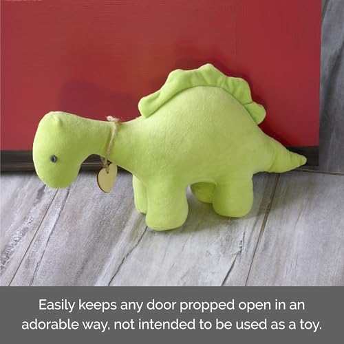 Elements Plush Weighted Green Dinosaur Door Stopper 122x433x689 Inch