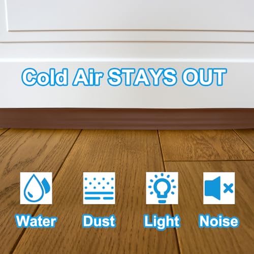 PATIKIL Door Draft Stopper 33FT Silicone Weather Seal Under Door Strip