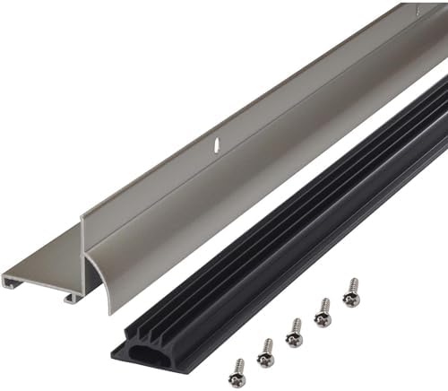 M-D 48998 36 Inch Satin Nickel Aluminum Door Drip Cap