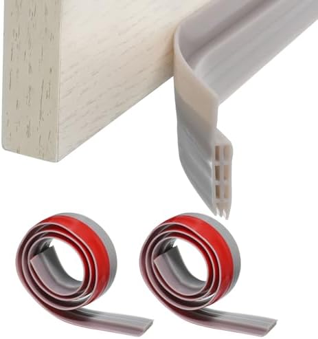 Uxcell 2 Pcs Silicone Door Draft Stopper for Exterior and Interior Doors