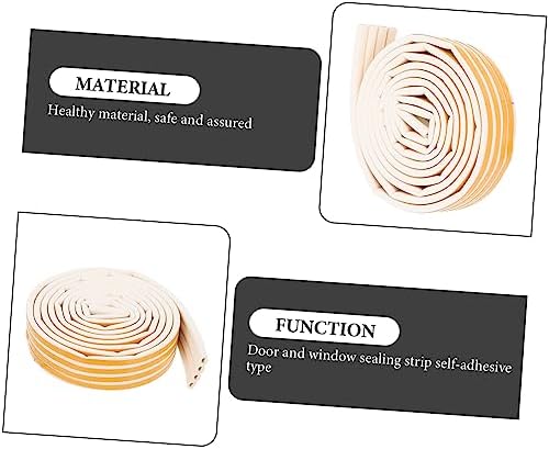 Under Door Weather Stripping Seal Strip Self-Adhesive Draft Stopper for Doors and Windows