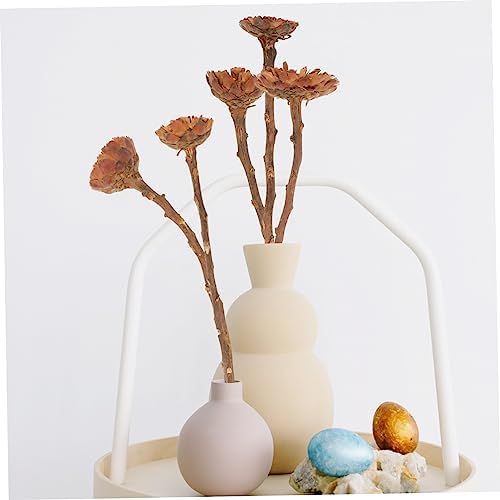 Amosfun 5Pcs Dried Sunflower Artificial Flowers for Decor