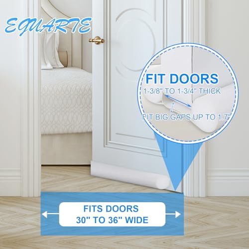 EGUARTE 36 Inch White Door Draft Stopper