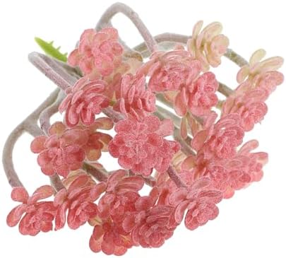 PATIKIL Mini Artificial Red Succulent Plants