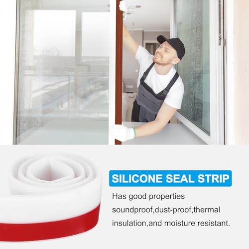 PATIKIL Door Draft Stopper 2 Pack 27FT Silicone Weather Seal