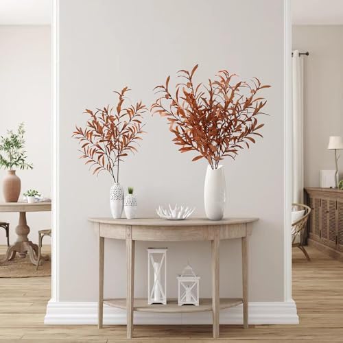 Sggvecsy 33 Inch 4Pcs Fall Artificial Olive Branches for Home Office Decor