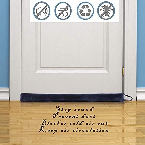 DreamQuil Door Draft Stopper 36 Inch Navy