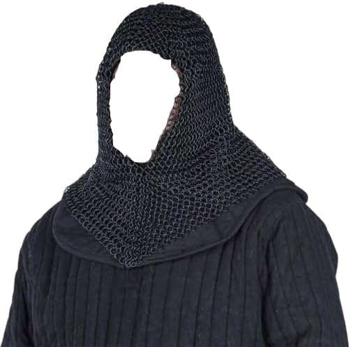 Silver Aluminum Chainmail Coif for Adult