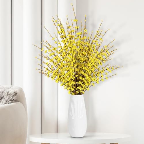 8 Pcs Long Artificial Jasmine Flowers for Wedding and Home Decor