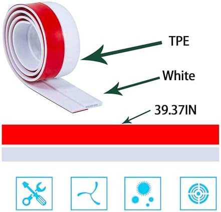 DAFUWENG Door Draft Stopper 4 Pack White