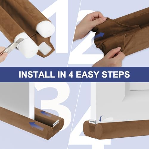 Hador Door Draft Stopper 32 Inch Double Side Soundproof Seal