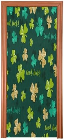 Susiyo Green Golden Shamrock Halloween Door Cover