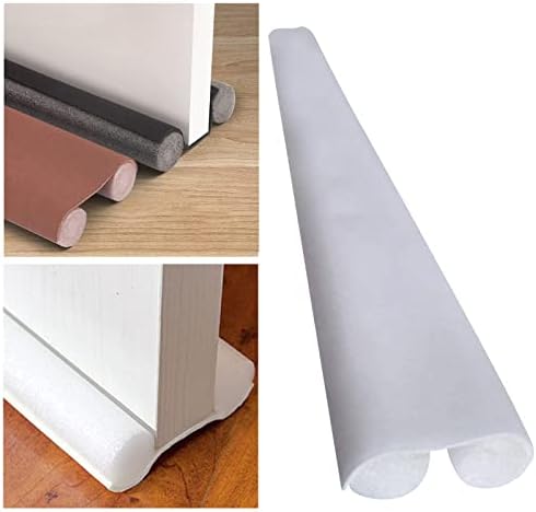 HUFFA Under Door Draft Stopper Insulation Protector White