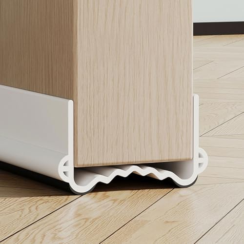 INCREWAY 39 Inch Free Cutting Door Draft Blocker Stopper Insulator Weather Stripping Noise Stopper Strong Adhesive White
