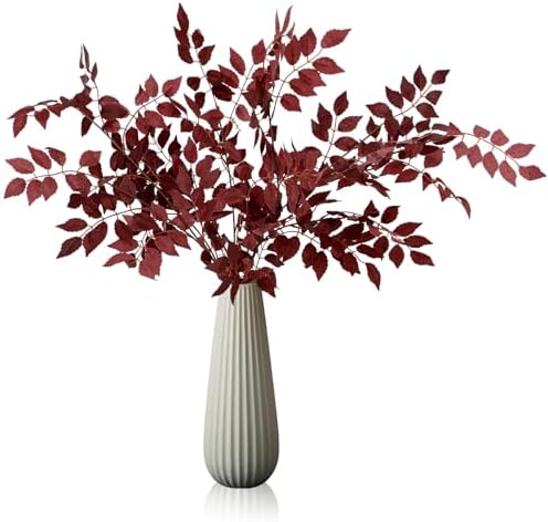 4 Pack Artificial Cimicifuga Leaves for Autumn Decor