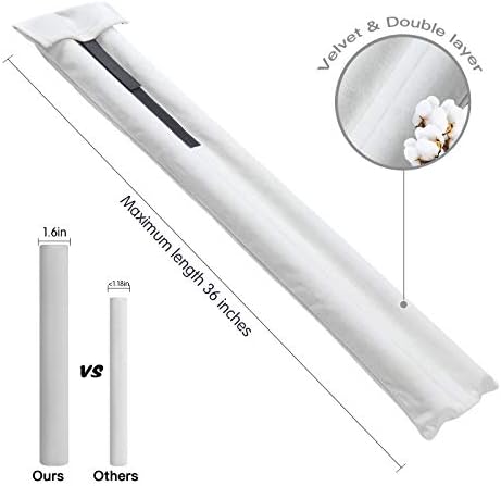 GDHOMM Door Draft Stopper Adjustable 30-36 Inch Bottom Gap Filler