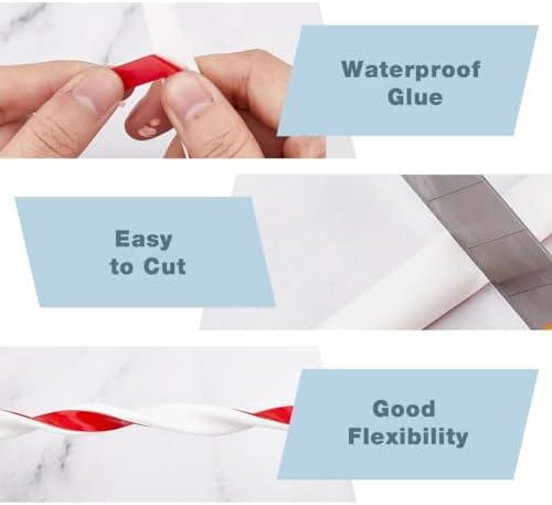 SUPERFINDINGS 6M D-Shaped Silicone Seal Strip Self Adhesive Door Frame Draft Excluder