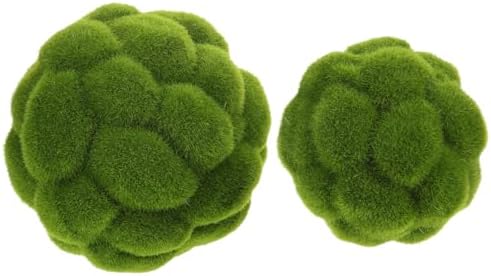 DOITOOL 2 Pcs Artificial Moss Balls for Home Decor