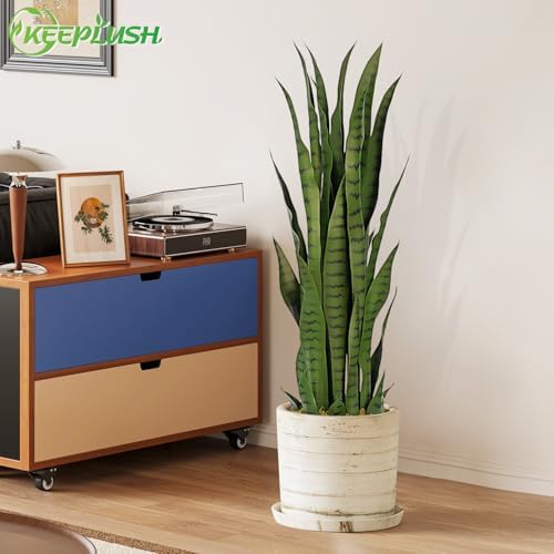 3ft Artificial Snake Plant with 7in Pot 2Pcs