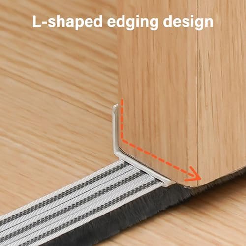 L-Shaped Door Weather Stripping Brush Draft Blocker Seal Strip