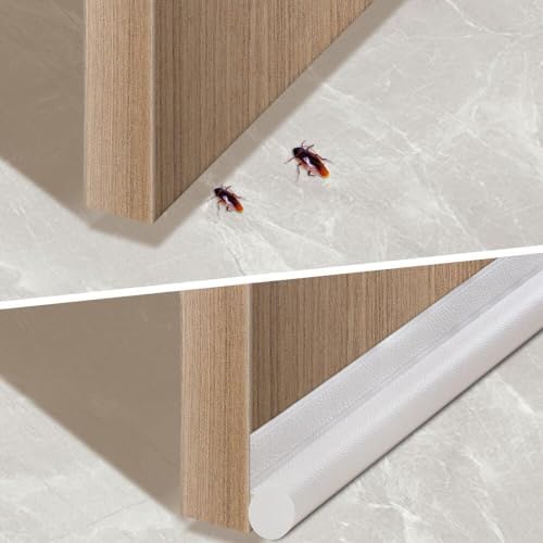 2 Pack Door Draft Stopper - 37 Inch Adjustable Under Door Blocker