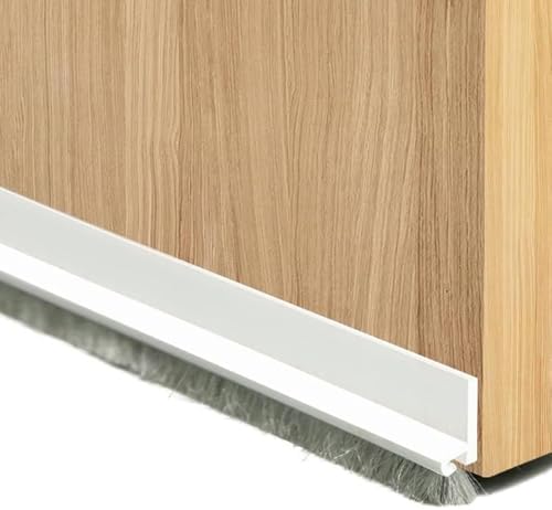 Under Door Draft Stopper with Self Adhesive Brush Seal