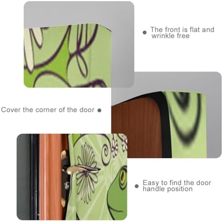 Susiyo Green Cartoon Frog Halloween Door Cover