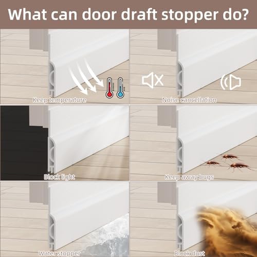 OXRQ Door Draft Stopper 78 White