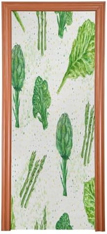 Susiyo Fresh Green Vegetables Halloween Door Cover