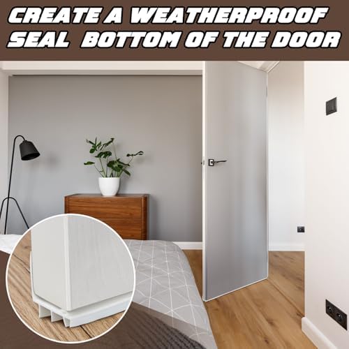 Hicarer 4 Pcs 36 Inch L Shape Door Sweep