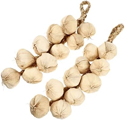 2pcs Artificial Garlic Strings for Home Decor and Halloween Parties
