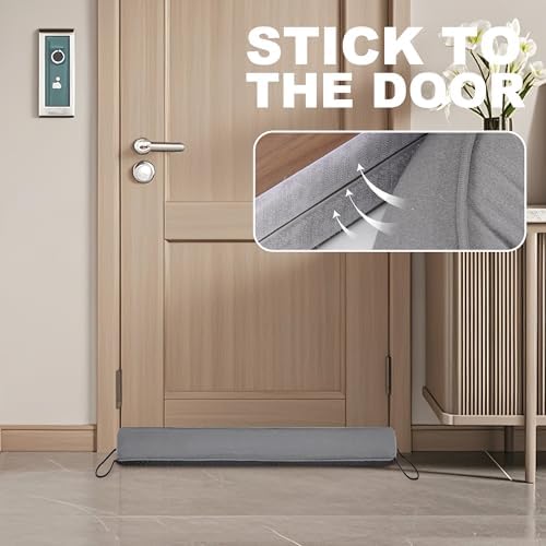 UUYUUY Grey Triangular Draft Stopper for Door and Window