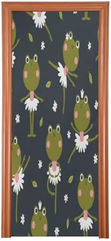 Ballerina Frogs Green Halloween Door Cover